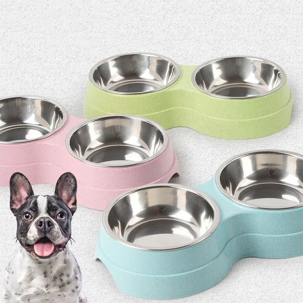 Stainless Steel Double Pet Bowls