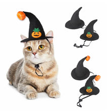 Halloween Small Pets Clothes Hat Bat Wings Funny Cat Dog Cosplay Costume Artificial Wing with Pumpkin Bells Halloween Supplies