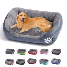 Large Plush Square Pet Bed