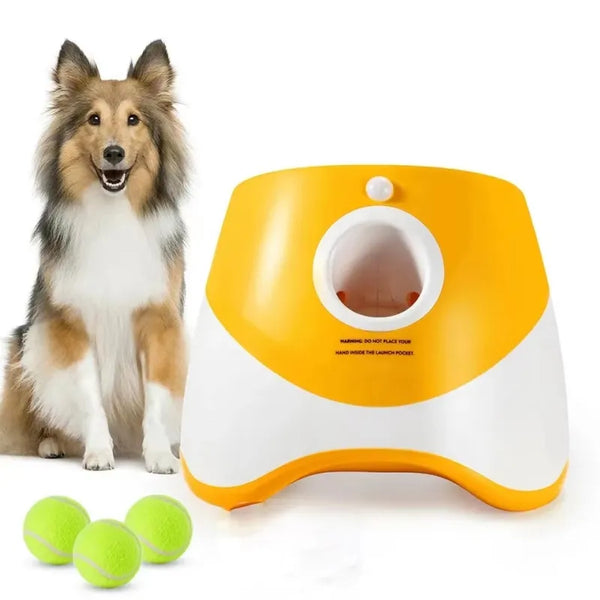 Automatic Dog Tennis Launcher Interactive Toy