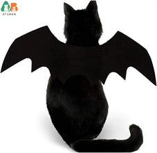 Pet Cat Bat Wings for Halloween Party Decoration,Puppy Collar Leads Cosplay Bat Costume,Cute Puppy Cat Dress Up Accessories