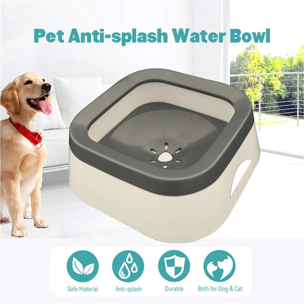 Splash-Proof Dog Water Bowl