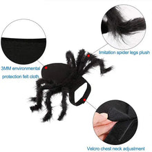 Halloween Pet Spider Costume Simulation Black Spooky Spider Clothes Dressing For Dogs Cats Party Cosplay Props Funny Outfit