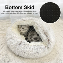 Winter Long Plush Round Bed