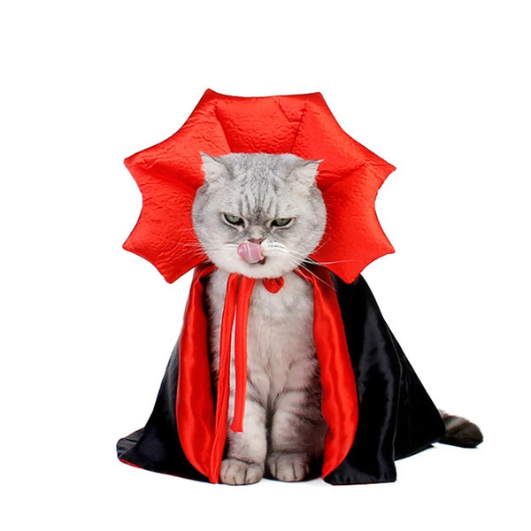 Halloween Cat Puppy Costume Funny Pet Dog Cat Cloak Cosplay Clothes Christmas Festival Pet Kitty Cape Accessories New Style